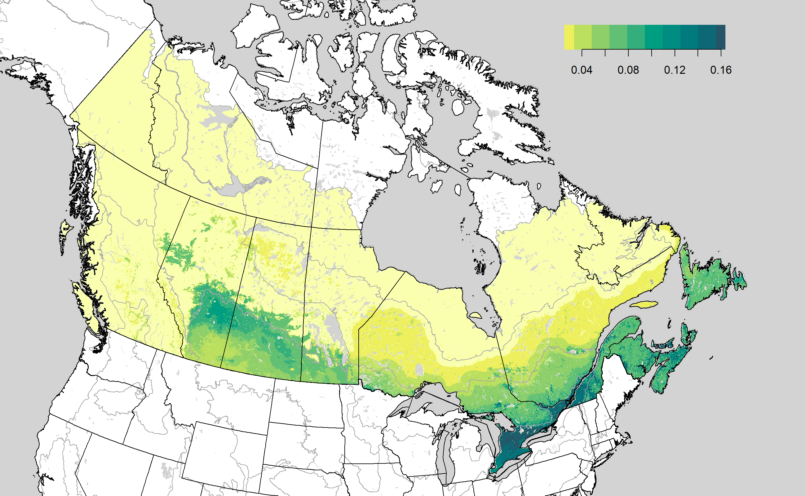 Distribution map