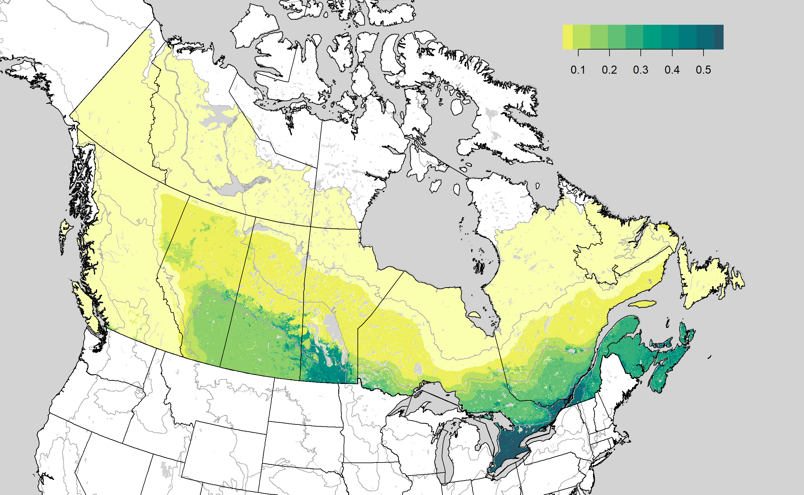 Distribution map